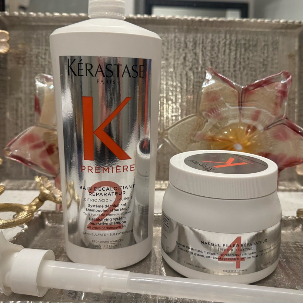 Kérastase Premiere Hair Care Set | Liter Shampoo & 16.9oz Hair Mask